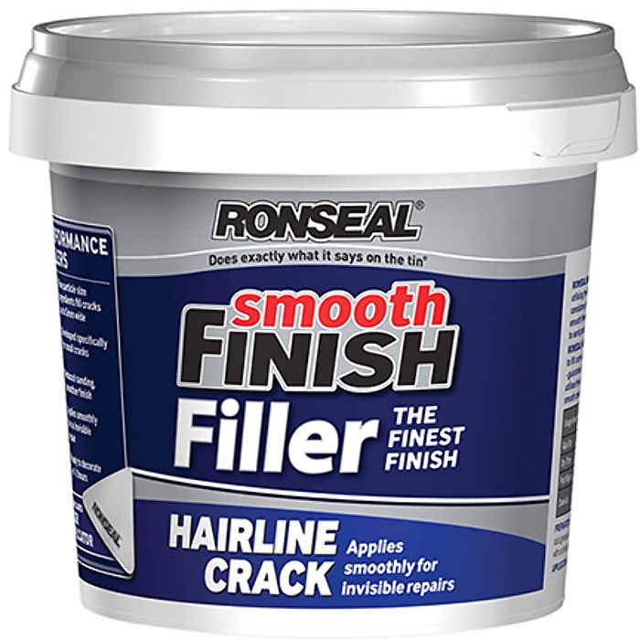 Smooth Finish Hairline Crack Filler 600g by Ronseal - 36556 | L&S Engineers