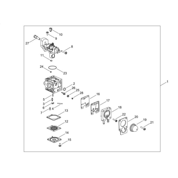 Carburettor for ECHO SHR170SI Backpack Sprayer L&S Engineers