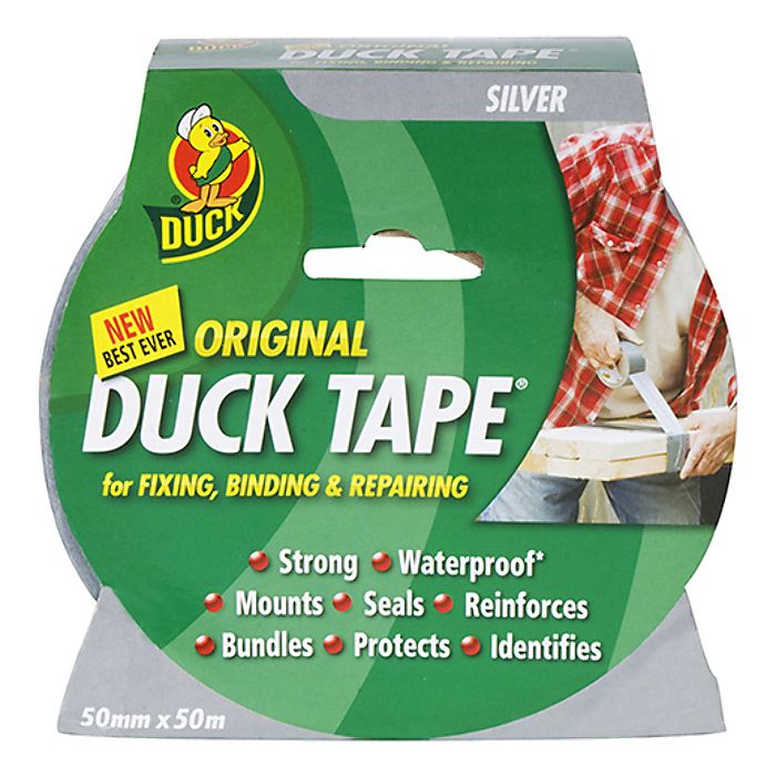 Duck Tape Original 50mm X 50m Silver By Shurtape - 211112 | L&S Engineers