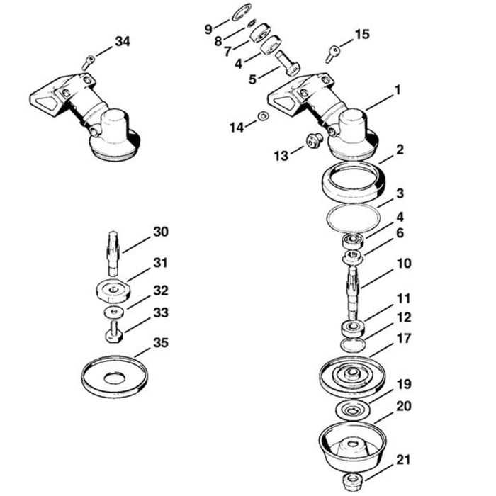 Stihl FS86 Gear Head Assembly | L&S Engineers