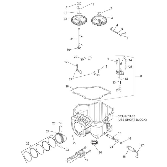 Crankcase For Kohler Sv601 Engines Lands Engineers 9572