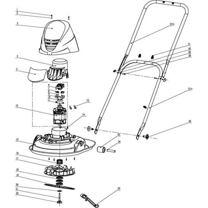 Flymo turbo outlet lite 270