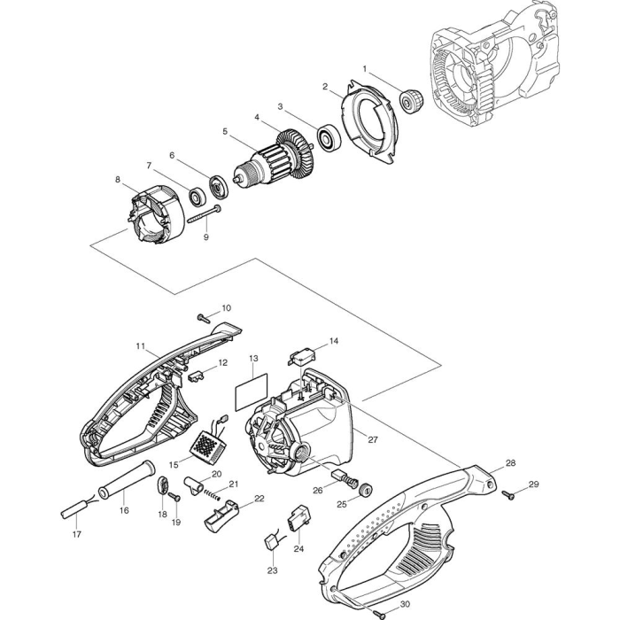 Makita electric 2024 chainsaw parts