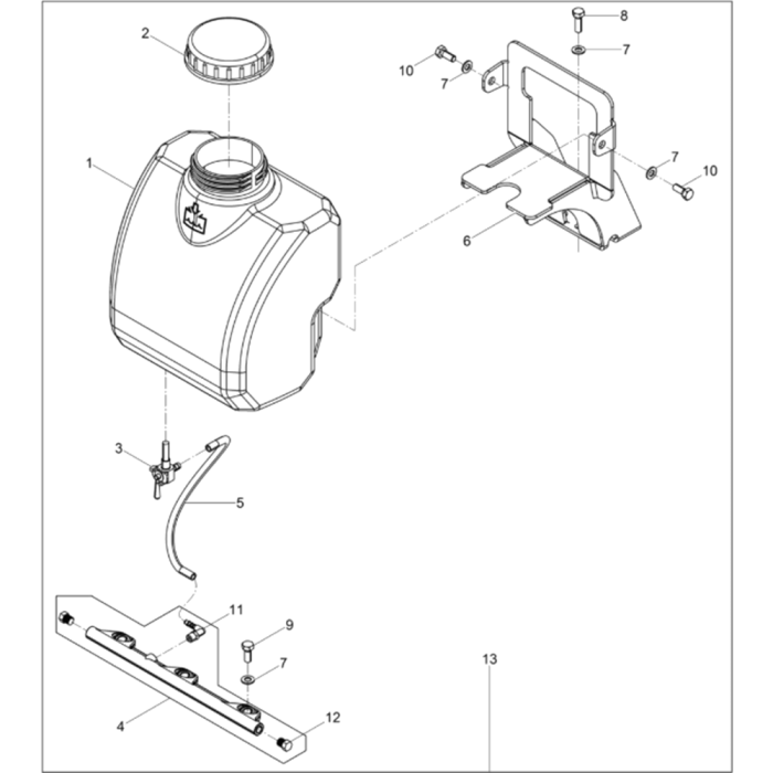 Sprinkler System Assembly For Wacker Vp1340a-5100018349 (honda) Rev.100 