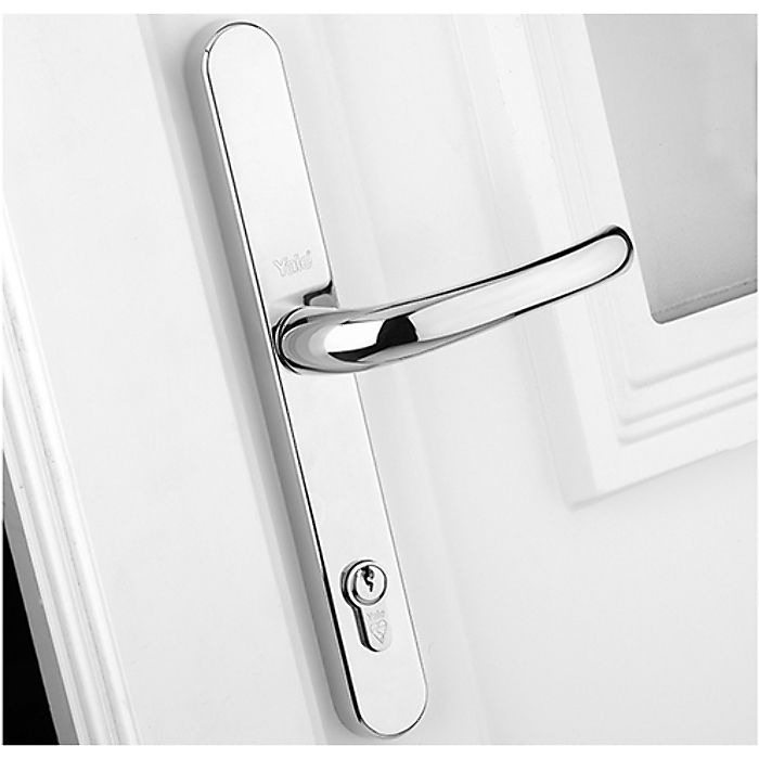 Retro Door Handle uPVC Polished Chrome Finish by Yale Locks PPVCRH