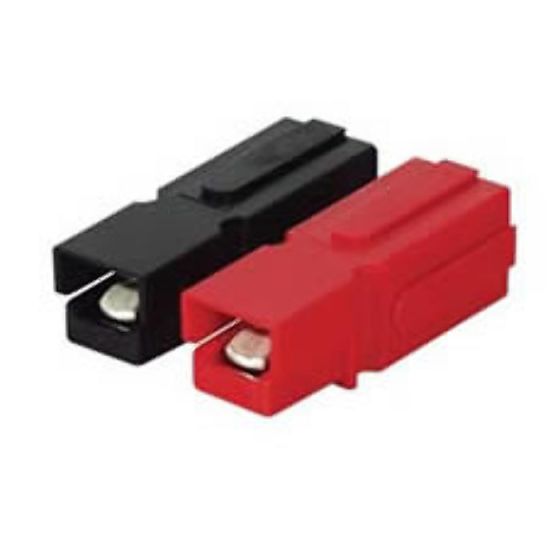 Black High Current 1-Way 75A Connector - can be ganged together (Pack of 2) - 0-014-51