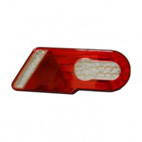 6 Function LED Commercial Trailer Rear Combination Lamp - Stop/Tail/DI/Fog/Ref/Rev - 12/24V - RH - Each - 0-071-50