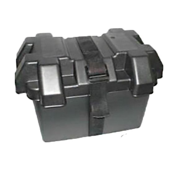 Battery Box Small. Black Plastic with Lid Each