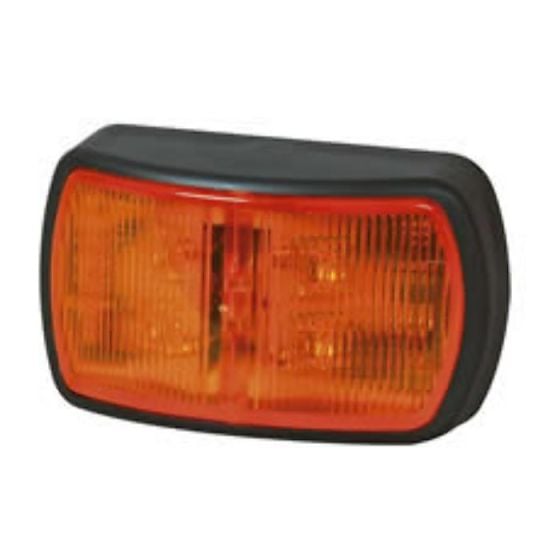 Amber LED Side Marker Lamp with Superseal Plug - 12/24V - Each - 0-170-10