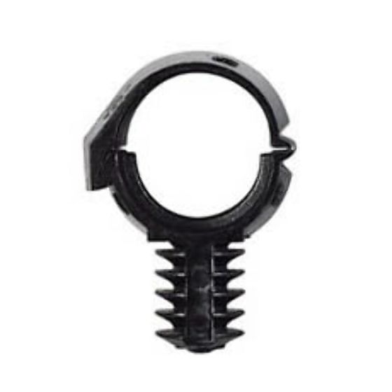 Black Nylon Clamping Chassis Clips - 17NW (Pack of 25) - 0-326-43