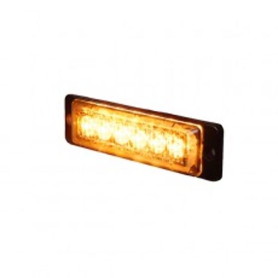 Amber High Intensity 6 LED Slimline Warning Light - 12/24V - Each - 0-441-00