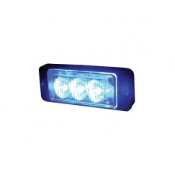 Blue High Intensity 3 LED Slimline Warning Light - 12/24V - Each - 0-441-32