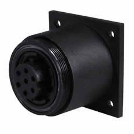 7 Pin Waterproof Plastic Bulkhead Socket - 3A - Each - 0-465-69