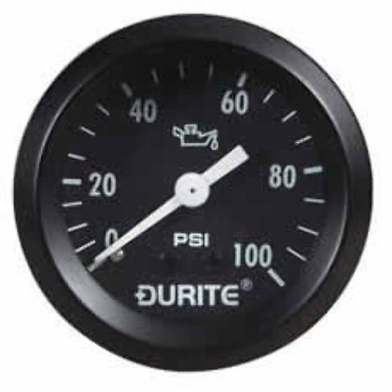 Mechanical Oil Pressure Gauge with 12' Capillary - 52mm - Each - 0-533-16