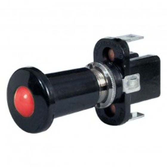 Red Iluminated Push/Pull Switch - 12V - Each - 0-597-15