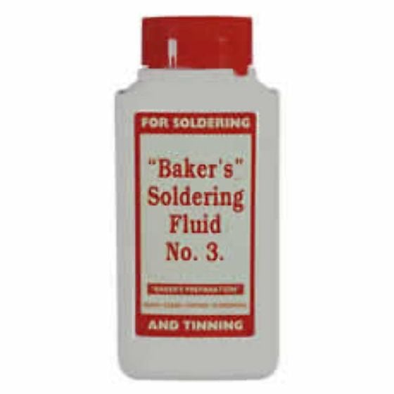 Baker's No. 3 Soldering Fluid - 125ml Bottle - 0-620-00