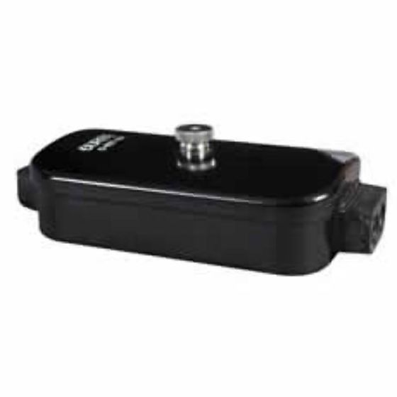 Black 8-Way Phenolic Junction Box with Waterproof Glands and Gasket - Each - 0-697-00