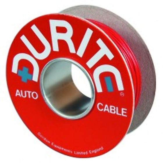 Cable Flat Twin Thin Wall 24/0.20mm Red/Black PVC 500m - 4-953-52