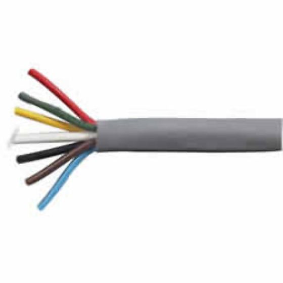 7 Core Thin-Wall PVC Trailer Cable - 6 x 1.5mm and 1 x 2.5mm x 30m - 0-997-15