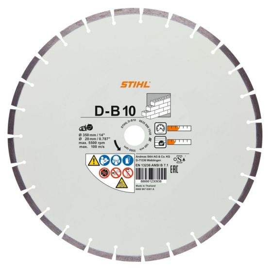 Stihl D-B10 Diamond Cutting Wheel (Concrete) - 9-16"