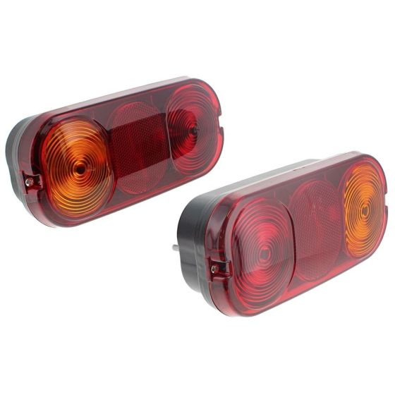 Rear Light Unit Set of 2 fits Terex Dumpers, JCB - Replaces 8000-4532 