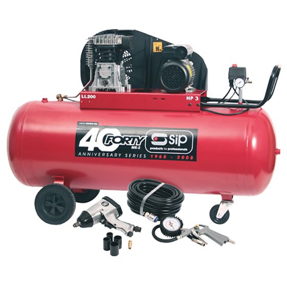 SIP TN3HP/200-SRB Compressor (with Air Kit)