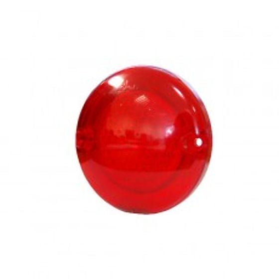 Red Round Reflex Reflector with 2 Hole Fixing - 95mm - Each - 0-665-20