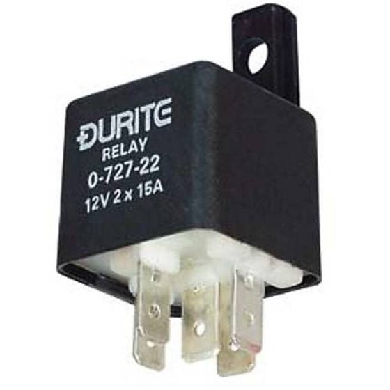 Durite 12V 2 x 25A Mini Double Relay - 0-727-22