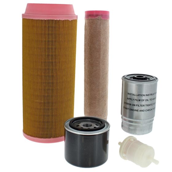 Filter Service Kit for Bomag BW120AD4 Roller with Kubota D1703 Engine