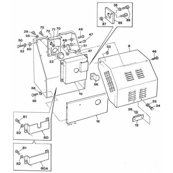 Covers and Guards Assembly for Winget 100T Cement Mixers