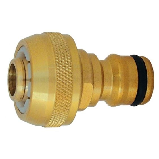 Brass Male Hozelock to fit 1/2" Garden Hose, Sold Individually