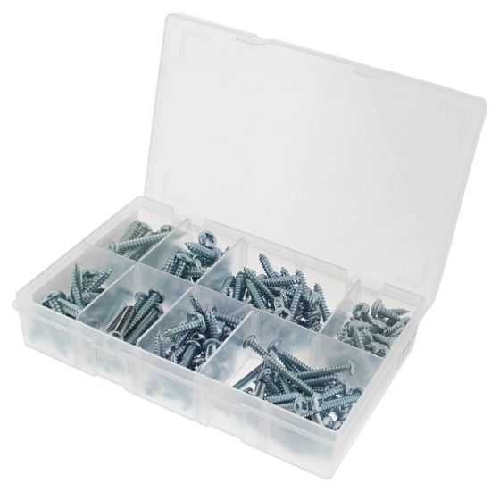 Self Tapping Screws, Sizes: 8-12 PZF Pan Head (200 Pieces)