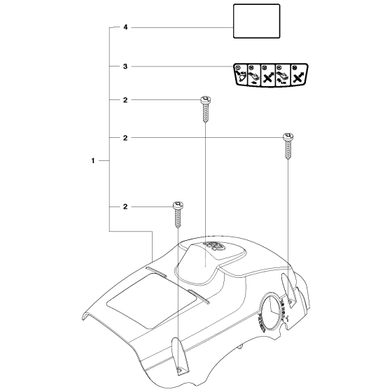 Cover Assembly for Husqvarna 120 Mark II Chainsaws