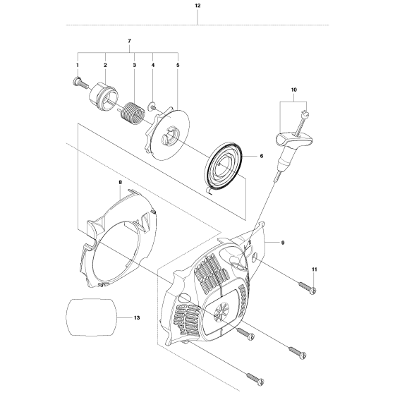 Starter Assembly for Husqvarna 120E Mark II Chainsaw