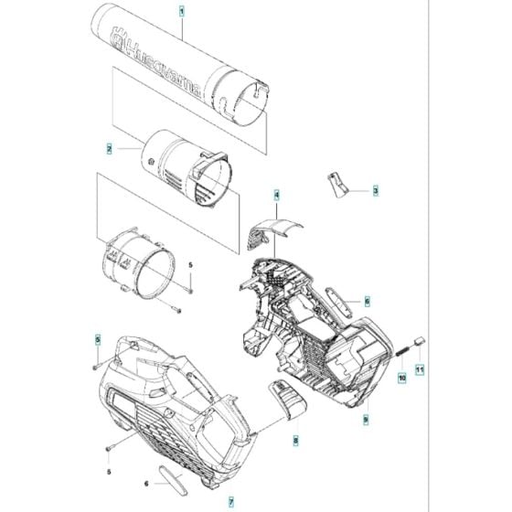 Tube for Husqvarna 120iB Battery Blower