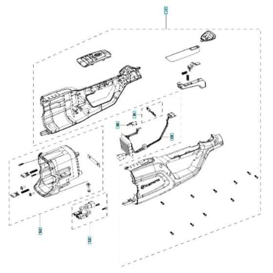 Housing for Husqvarna 120iTK4-H Battery Hedge Trimmer