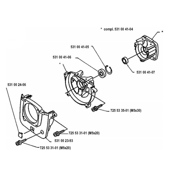 Crankcase  for Husqvarna 120 L  Trimmer/ Edgers