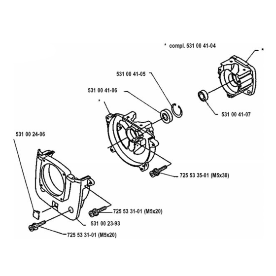 Crankcase  for Husqvarna 120 LC Trimmer/ Edgers