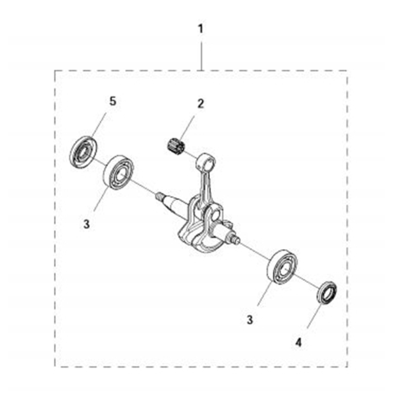 Crankshaft for Husqvarna 122 C Trimmer/ Edgers