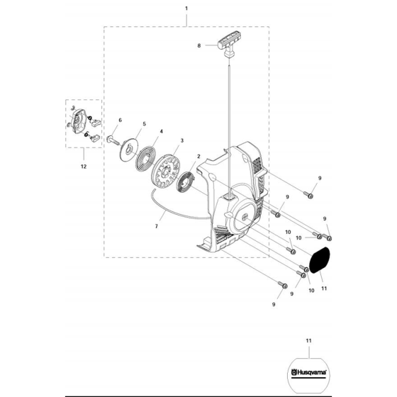 Starter  for Husqvarna 122 C Trimmer/ Edgers