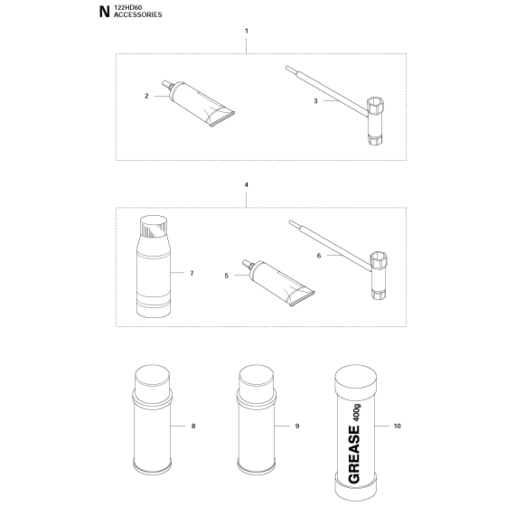 Accessories Assembly for Husqvarna 122 HD60 Hedge Trimmers