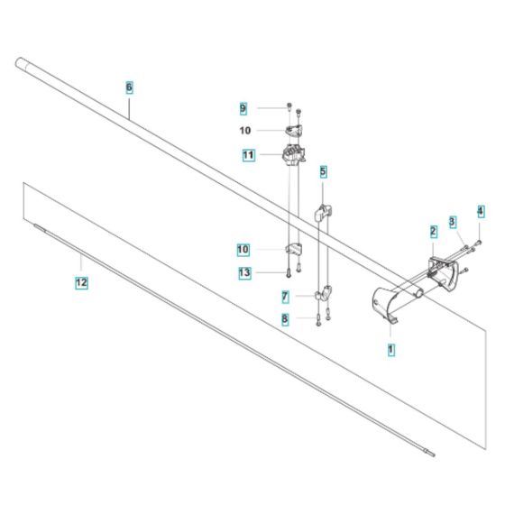 Shaft Assembly for Husqvarna 122R Brushcutter