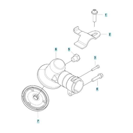 Bevel Gear Assembly for Husqvarna 122R Brushcutter