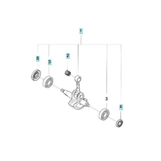 Crankshaft Assembly for Husqvarna 122R Brushcutter