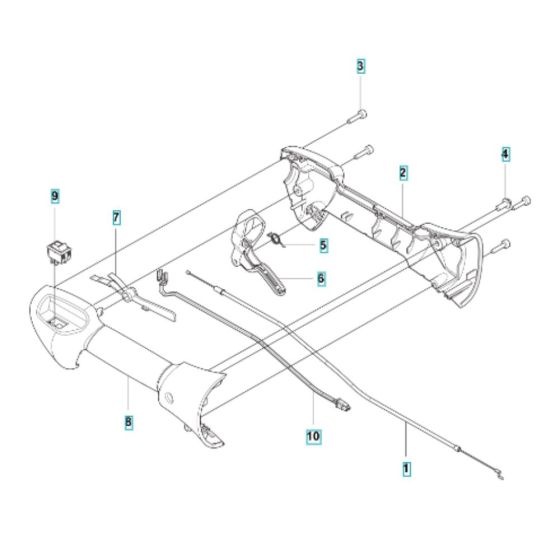 Throttle Assembly for Husqvarna 122RJ Brushcutter