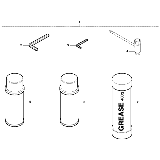 Accessories Assembly for Husqvarna 123 HD60 Hedge Trimmers