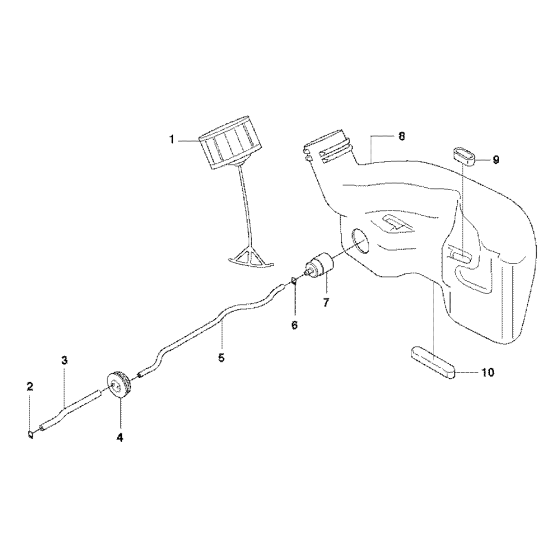 Fuel Tank Assembly for Husqvarna 123 HD65X Hedge Trimmers