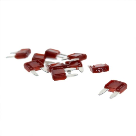 Brown Mini Blade Type Fuse - 7.5A (Pack of 10) - OEM No. 0-372-07