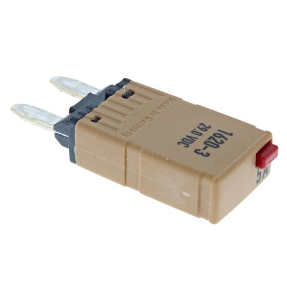 Mini Blade Fuse Type Manual Reset Circuit Breaker - 5A, 12/24V- 0-380-55