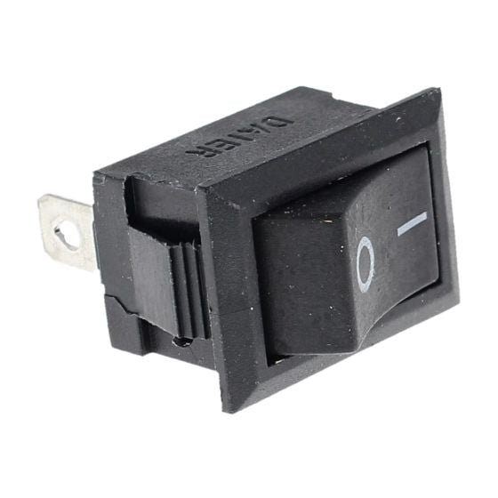 Black Changeover Rocker Switch - 10A at 12V - Each - 0-530-02